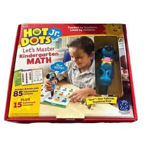 Educational Insights Hot Dots Jr. Let's Master Kindergarten Math Tested Works
